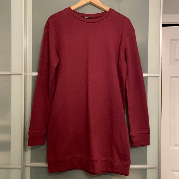 Forever 21 Long Sleeve Shirt Dress - Picture 1 of 3